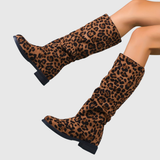 Selah | Leopardí boty do půlky lýtek