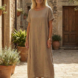 Ráchel | Simple Linen Day Dress