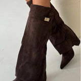 BOŽANKA | WOMEN'S LEATHER THIGH-HIGH BOOTS WITH BUCKLE