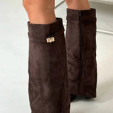 BOŽANKA | WOMEN'S LEATHER THIGH-HIGH BOOTS WITH BUCKLE