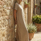 Ráchel | Simple Linen Day Dress
