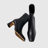 Františka | Square-Toe Warm Ankle Boots