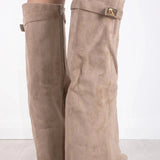 BOŽANKA | WOMEN'S LEATHER THIGH-HIGH BOOTS WITH BUCKLE