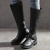SAŠA | CLASSIC BUCKLE KNEE-HIGH BOOTS FOR WOMEN