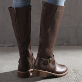 SAŠA | CLASSIC BUCKLE KNEE-HIGH BOOTS FOR WOMEN