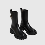 Drahoslava | Buckle Chunky Ankle Boots