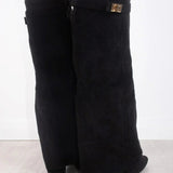 BOŽANKA | WOMEN'S LEATHER THIGH-HIGH BOOTS WITH BUCKLE