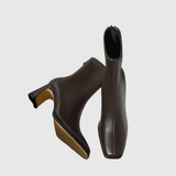 Františka | Square-Toe Warm Ankle Boots