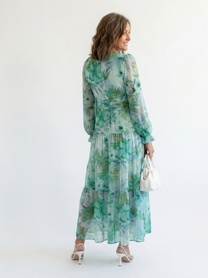 Anděla | Long Sleeve Floral Maxi Dress