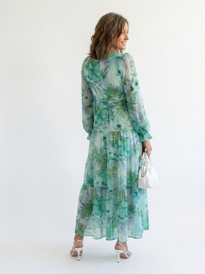 Anděla | Long Sleeve Floral Maxi Dress