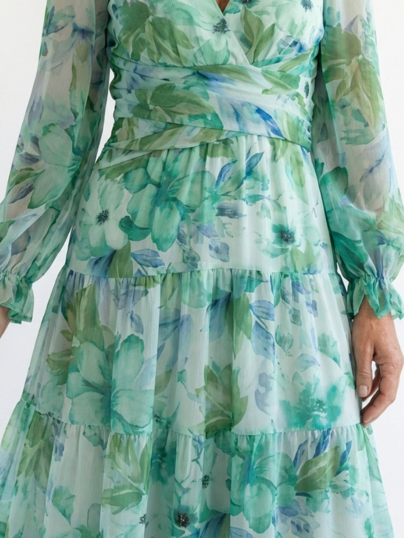 Anděla | Long Sleeve Floral Maxi Dress