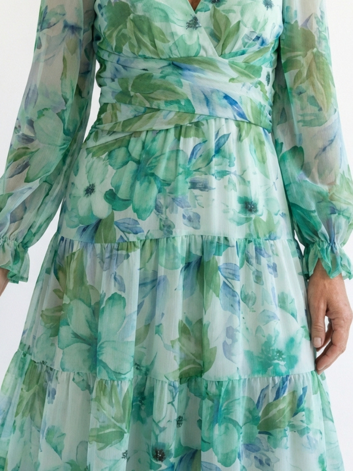 Anděla | Long Sleeve Floral Maxi Dress