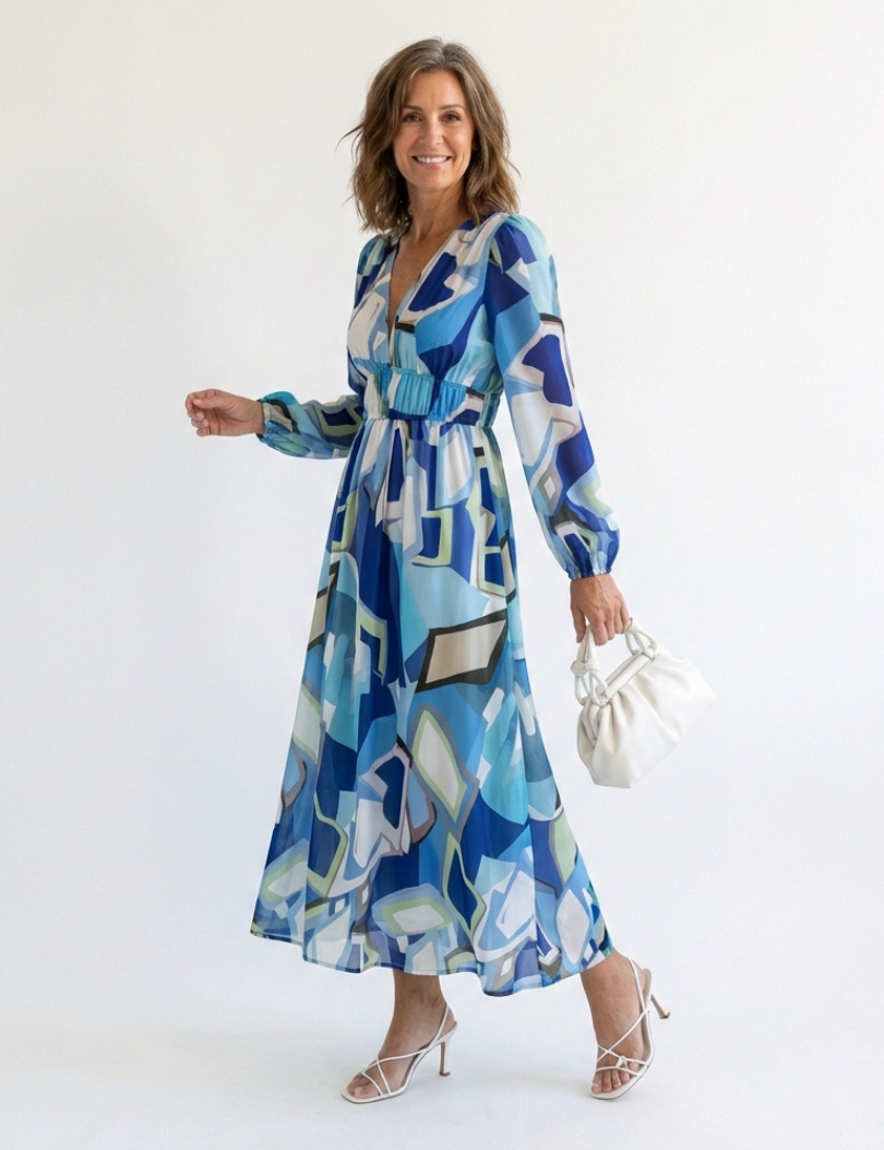 Anděla | Long Sleeve Floral Maxi Dress