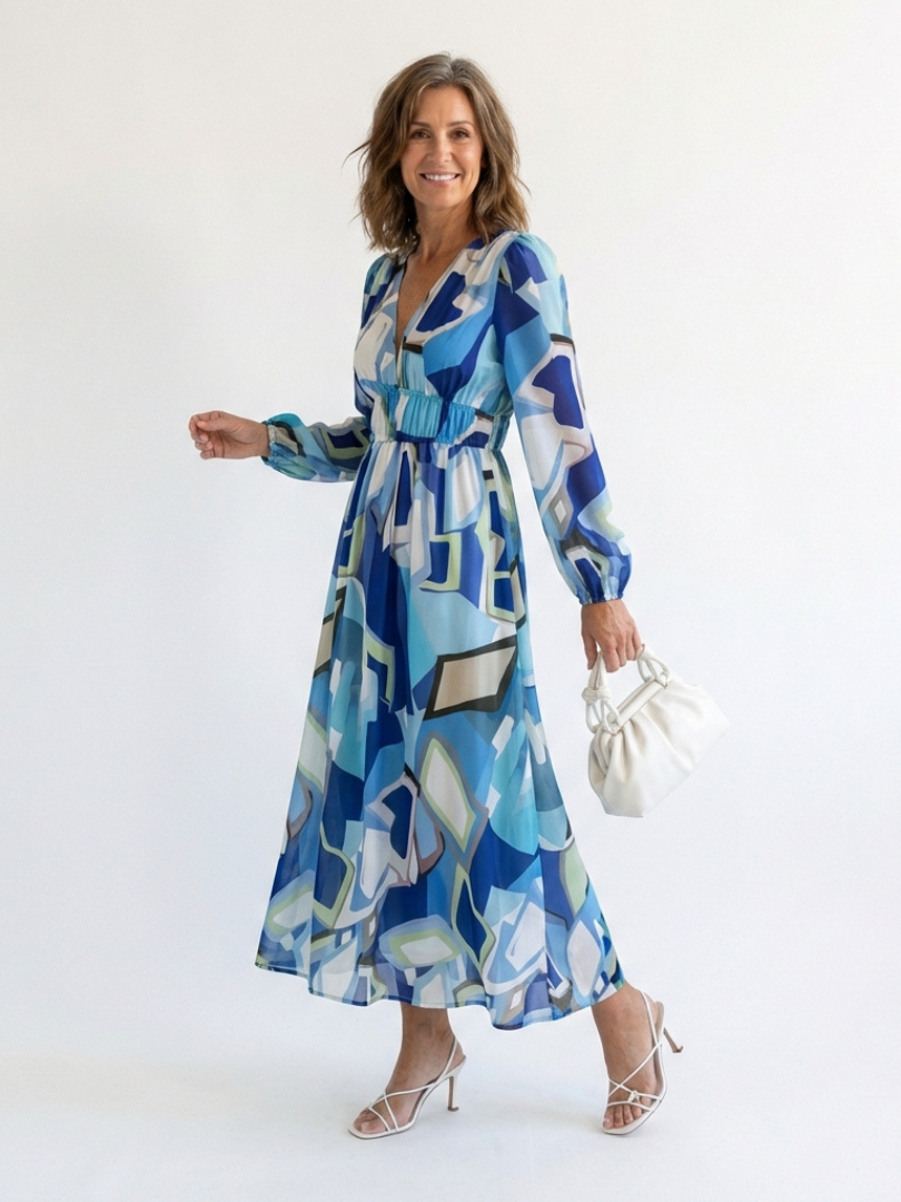 Anděla | Long Sleeve Floral Maxi Dress