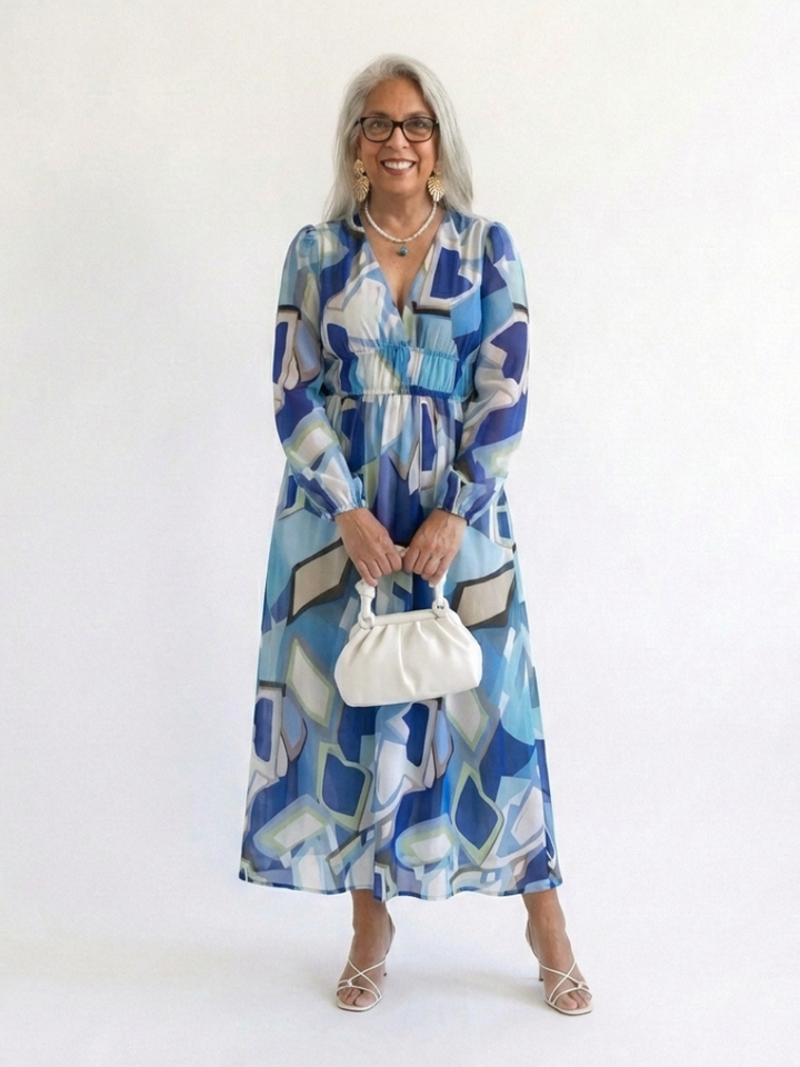 Anděla | Long Sleeve Floral Maxi Dress