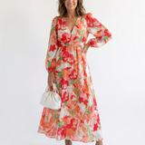 Anděla | Long Sleeve Floral Maxi Dress