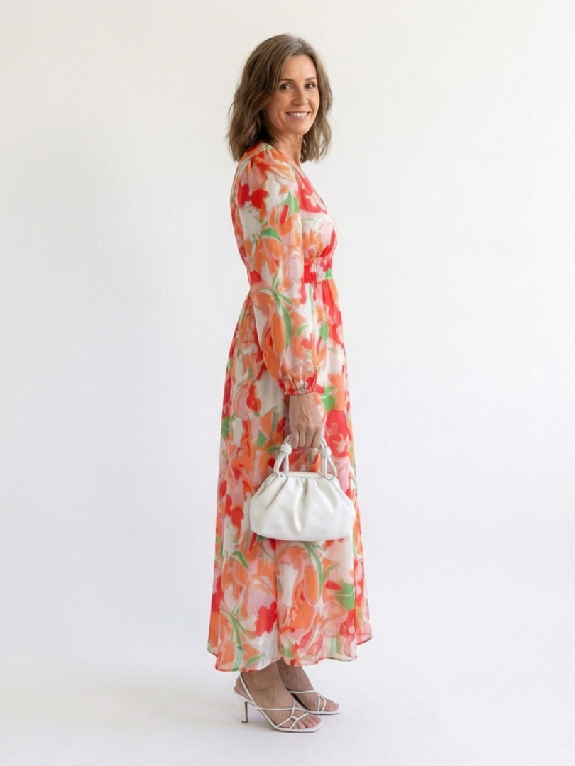 Anděla | Long Sleeve Floral Maxi Dress