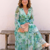 Anděla | Long Sleeve Floral Maxi Dress