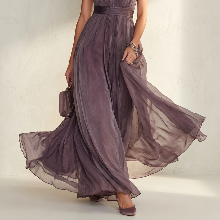 Amálie | Elegantní vintage maxi šaty