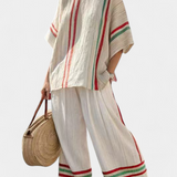 Tilda | Comfortable Boho Print Blouse & Loose-Fit Pants