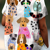 Terezie | Dog Print Blouse