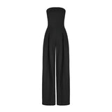 Women’s Tube Jumpsuit with Waist Sculpting Corset Effect – Elegant Slim Fit