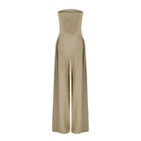 Women’s Tube Jumpsuit with Waist Sculpting Corset Effect – Elegant Slim Fit